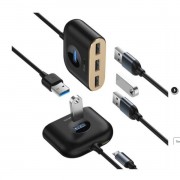 BASEUS Adapter Splitter HUB - USB3.0 - 4x USB CAHUB-AY01 black