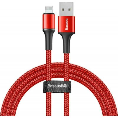 BASEUS USB Cable - Halo Data CALGH-B09 IPHONE lightning 1M 2.4A red