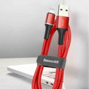 BASEUS USB Cable - Halo Data CALGH-B09 IPHONE lightning 1M 2.4A red