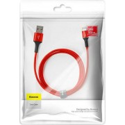 BASEUS USB Cable - Halo Data CALGH-B09 IPHONE lightning 1M 2.4A red