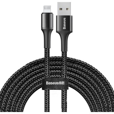 BASEUS USB Cable - Halo Data CALGH-E01 IPHONE lightning 3M 2A black
