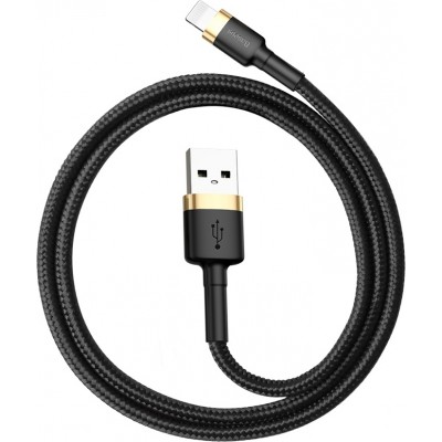 BASEUS USB Cable - Cafule CALKLF-AV1 IPHONE lightning 0.5M 2.4A black-gold