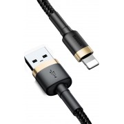BASEUS USB Cable - Cafule CALKLF-AV1 IPHONE lightning 0.5M 2.4A black-gold
