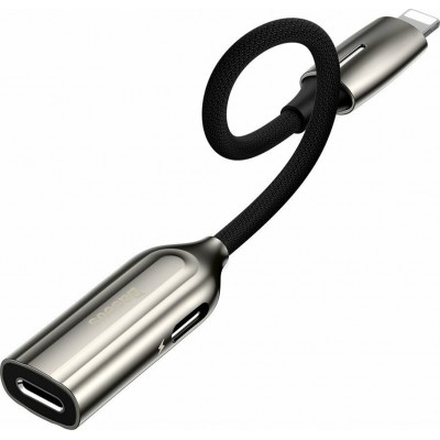 BASEUS Adaptor connector - IPHONE lightning - IPHONE lightning x2 CALL55-0A gray