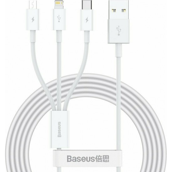 BASEUS USB Cable - Superior Series CAMLTYS-02 3in1 1.5M 3.5A white