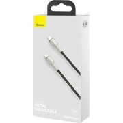 BASEUS USB Cable - Cafule Metal CATJK-C01 Type-C - Type-C 1M 100W 5A black-silver