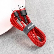 BASEUS USB Cable - Cafule CATKLF-A09 Type-C 0.5M 3A red