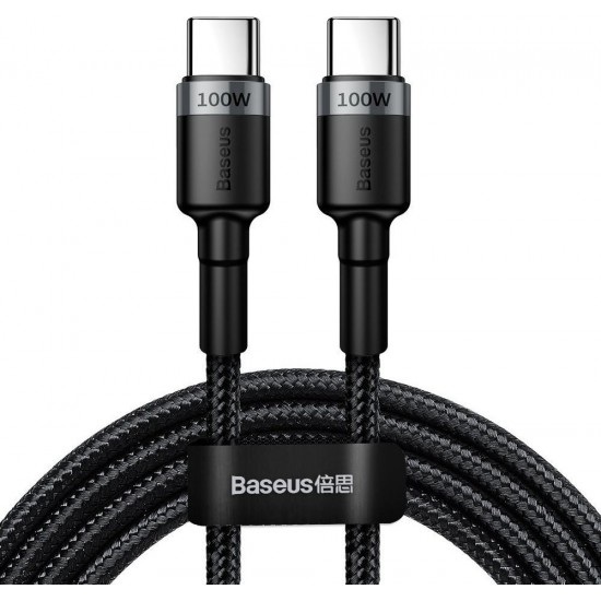 BASEUS USB Cable - Cafule CATKLF-ALG1 Type-C - Type-C 2M 100W 5A black-gray
