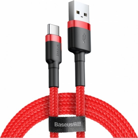 BASEUS USB Cable - Cafule CATKLF-B09 Type-C 1M 3A red
