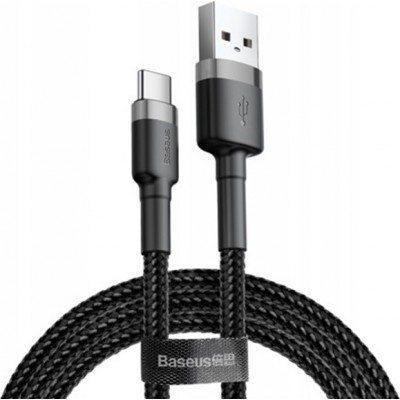 BASEUS USB Cable - Cafule CATKLF-BG1 Type-C 1M 3A black-grey