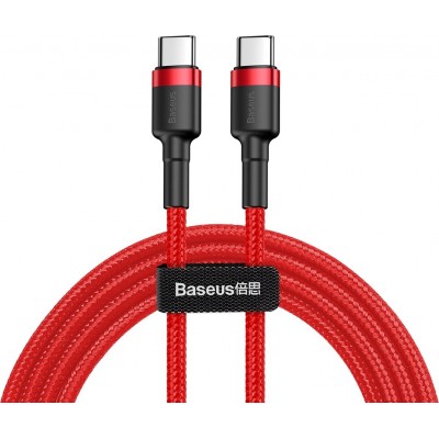 BASEUS USB Cable - Cafule CATKLF-G09 Type-C - Type-C 1M 60W 3A red