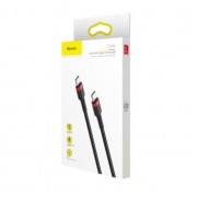 BASEUS USB Cable - Cafule CATKLF-H91 Type-C - Type-C 2M 60W 3A black-red