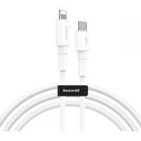 BASEUS USB Cable - Mini White CATLSW-02 Type-C - IPHONE lightning 1M 18W white