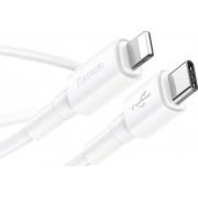 BASEUS USB Cable - Mini White CATLSW-02 Type-C - IPHONE lightning 1M 18W white