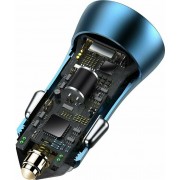 BASEUS Car charger - 40W 1x USB + USB-C PD QC4.0 Golden Contactor Pro CCJD-0G gray