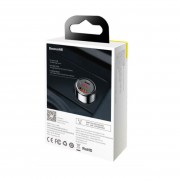 BASEUS Car charger - 45W 1x USB + USB-C PD QC4.0 (LCD display) Magic Series CCMLC20C-01 gray