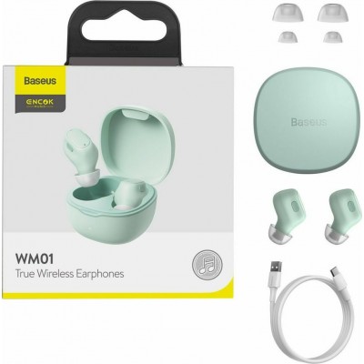 Baseus Encok WM01 True Wireless Earphones TWS Bluetooth 5.0 green (NGWM01-06) 