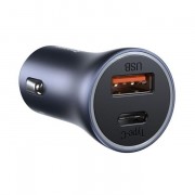 BASEUS Car charger - 40W 1x USB + USB-C PD QC4.0 + Type-C cable Golden Contactor Pro TZCCJD-0G gray