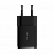 Baseus Φορτιστής Χωρίς Καλώδιο με 2 Θύρες USB-A 10.5W Μαύρος (Compact 2U)
