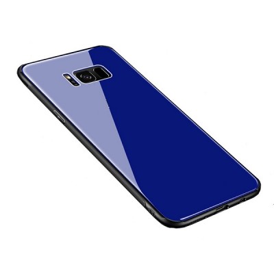 Aurora Γυάλινη Θήκη Προστασίας για Samsung S8 G950 σκούρο μπλέ