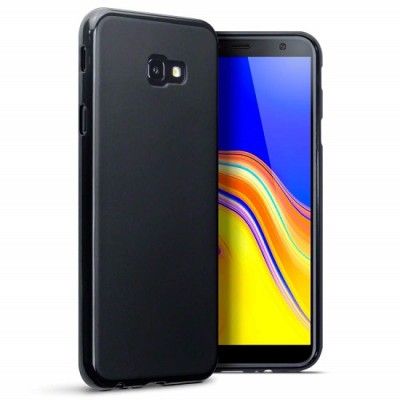 Hurtel Soft Matt Gel TPU Cover θήκη για Samsung Galaxy J4 Plus 2018 J415 μαύρη