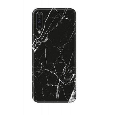 Wozinsky Θήκη με Μαρμάρινο (Marble) Print  TPU case cover για  Samsung Galaxy A50 Μαύρο