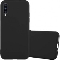 Hurtel Soft Matt Gel TPU Cover θήκη για Samsung Galaxy A70 μαύρη