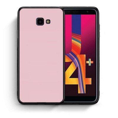 Aurora Γυάλινη Θήκη Προστασίας για Samsung J4 Plus 2018 (ρόζ - μαύρο)