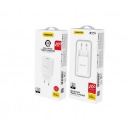 Dudao Φορτιστής EU Adapter USB Wall Charger 5V/2.4A QC3.0 Quick Charge 3.0 Λευκό(A3EU white)