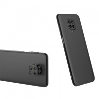 GKK 360 Protection Case Front and Back Case Full Body Cover Xiaomi Redmi Note 9 Pro / Redmi Note 9S μαύρη