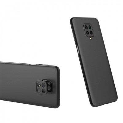GKK 360 Protection Case Front and Back Case Full Body Cover Xiaomi Redmi Note 9 Pro / Redmi Note 9S μαύρη