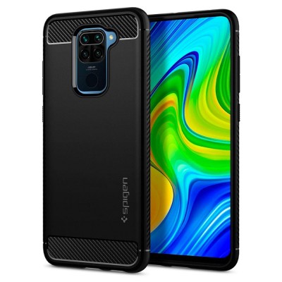 Spigen Rugged Armor Xiaomi Redmi Note 9 Μαύρη