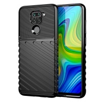 Thunder Case Flexible Tough Rugged Cover TPU Θήκη για Xiaomi Redmi Note 9 μαύρη