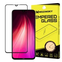 Wozinsky Tempered Glass Full Glue Super Tough Screen Protector Full Coveraged με Frame Case Friendly για Xiaomi Redmi Note 8 μαύρο
