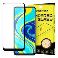 Wozinsky Tempered Glass Full Glue Super Tough Screen Protector Full Coveraged με Frame Case Friendly για Xiaomi Redmi Note 9 Pro / Redmi Note 9S μαύρο
