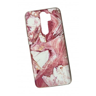 Wozinsky Θήκη με Μαρμάρινο (Marble) Print  TPU case cover για  Xiaomi Redmi Note 8 Pro Ροζ