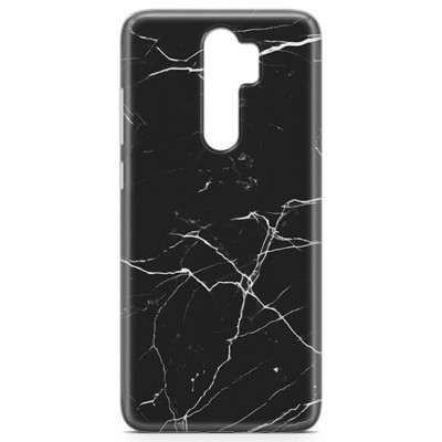 Wozinsky Θήκη με Μαρμάρινο (Marble) Print  TPU case cover για  Xiaomi Redmi Note 8 Pro Μαύρο