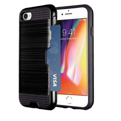 Defender Card θήκη για iPhone 7/8 Μαύρη