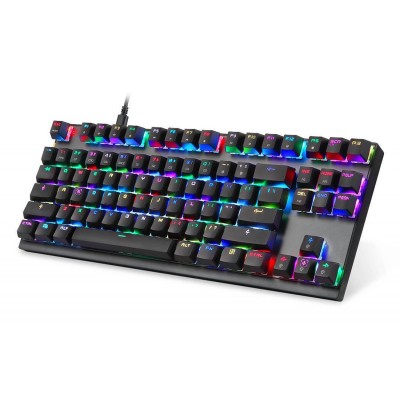 Motospeed CK82/K82 Black Wired Mechanical Keyboard RGB Blue Switch GR Layout - (MT00158)
