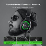 BlitzWolf® AirAux AA-GB2 Surround 7.1 Gaming Headset with Noise Canceling Microphone - Black
