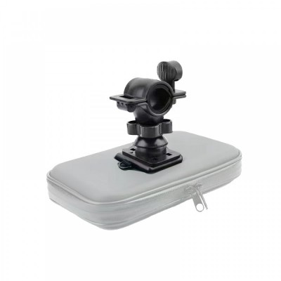 Rotary 360 handlebar mount head for Universal Bicycle & Motorcycle Phone Holder Case black