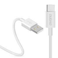 Dudao Καλώδιο USB / USB Type C data 3A 1m Λευκό (L1T)