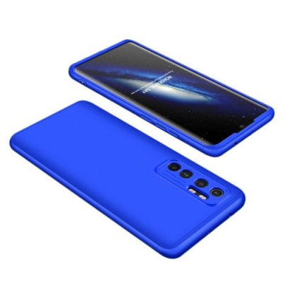 GKK 360 Protection Case Front and Back Case Full Body Cover Xiaomi Mi Note 10 Lite Μπλε