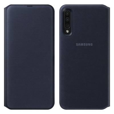 Samsung Original Wallet Cover θήκη για Samsung Galaxy A50 μαύρη (EF-WA505PBEGWW)