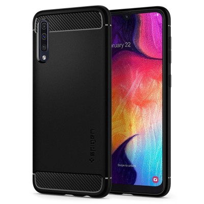 Spigen Rugged Armor θήκη για Samsung Galaxy A50 μαύρη (611CS26199)