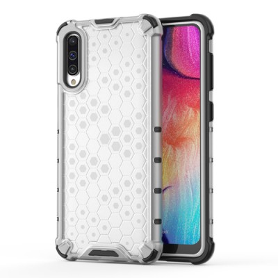 Honeycomb armor Θήκη TPU Bumper για Samsung Galaxy A50 Διάφανη
