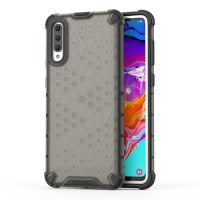 Honeycomb armor Θήκη  TPU Bumper για Samsung Galaxy A70 μαύρο