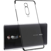 Clear Color Case Gel TPU Electroplating frame Cover for Xiaomi Mi 9T / Xiaomi Mi 9T Pro Μαύρο