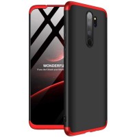 GKK 360 Protection Full Body Cover θήκη για Xiaomi Redmi Note 8 Pro Μαύρο-Κόκκινο
