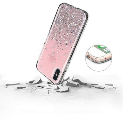 Wozinsky Star Glitter Shining Cover for Xiaomi Redmi 9 transparent